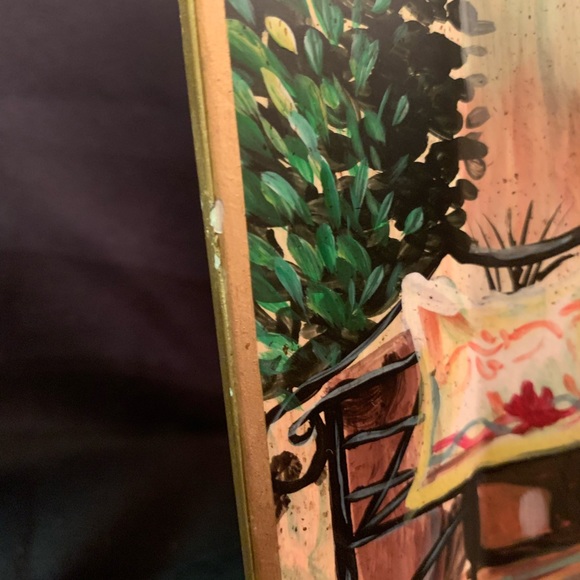 Tam San Designs 10" Square Plate Hand-Painted Decorative - Signed - Picture 11 of 11